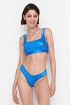Bikini-Hose - Dunkelblau - Strukturiert