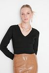 Pullover - Schwarz - Slim Fit