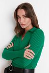 Pullover - Grün - Slim Fit