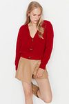 Strickjacke - Rot - Oversized