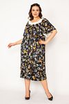 Plus Size Dress - Multi-color - Basic