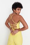 Crop Top - Yellow - Plain