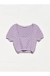Pullover - Lila - Slim Fit