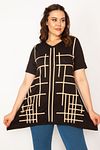 Plus Size Tunic - Black - Regular fit