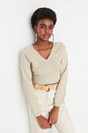 Pullover - Beige - Slim Fit