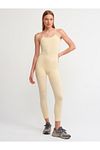 Jumpsuit - Gelb - Figurbetont