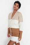 Strickjacke - Beige - Oversized