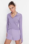 Pullover - Lila - Slim Fit