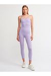 Jumpsuit - Lila - Figurbetont