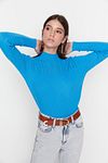 Pullover - Blau - Slim Fit