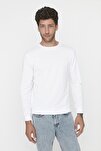 Sweatshirt - Weiß - Regular Fit