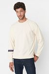 Sweatshirt - Beige - Oversized