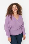 Plus Size Sweater - Purple - Relaxed fit