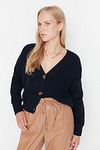 Strickjacke - Dunkelblau - Oversized