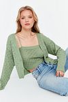 Cardigan - Green - Regular fit