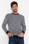 Sweater - Navy blue - Regular fit