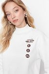 Sweatshirt - White - Regular fit