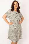 Plus Size Dress - Ecru - Basic