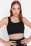Sport-BH - Schwarz - Unifarben
