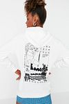 Sweatshirt - Weiß - Oversized