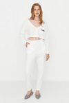 Pajama Set - Ecru - Plain