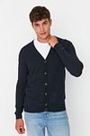 Cardigan - Navy blue - Regular fit