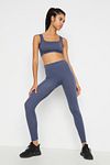Sports Leggings - Navy blue - High Waist