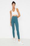 Sports Leggings - Green - High Waist