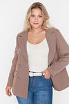Große Größen in Jacke - Beige - Regular Fit