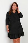 Plus Size Dress - Black - Basic