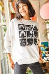 Sweatshirt - White - Oversize