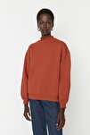 Sweatshirt - Orange - Relaxed fit