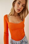 Pullover - Orange - Slim Fit