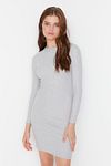 Kleid - Grau - Bodycon