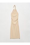 Kleid - Beige - Bodycon