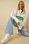 Sweatshirt - Weiß - Regular Fit