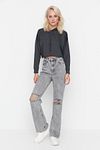 Jeans - Grau - Wide Leg