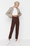 Jeans - Brown - Mom