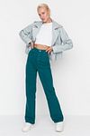 Jeans - Grün - Wide Leg