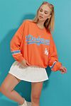 Sweatshirt - Orange - Oversized