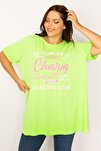 Plus Size Tunic - Green - Relaxed