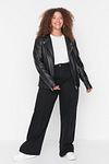 Plus Size Jeans - Black - Wide leg