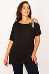 Plus Size Blouse - Black - Regular fit