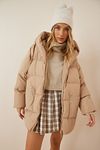 Winterjacke - Beige - Puffer
