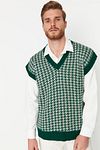 Strickweste - Grün - Regular Fit