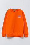 Sweatshirt - Orange - Regular Fit