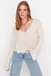 Pullover - Beige - Oversized