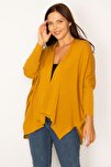 Plus Size Cardigan - Yellow - Relaxed fit