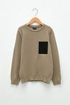 Sweatshirt - Beige - Regular Fit