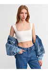 Bustier - Weiß - Unifarben